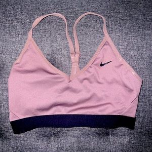 Nike sports bra mauve color